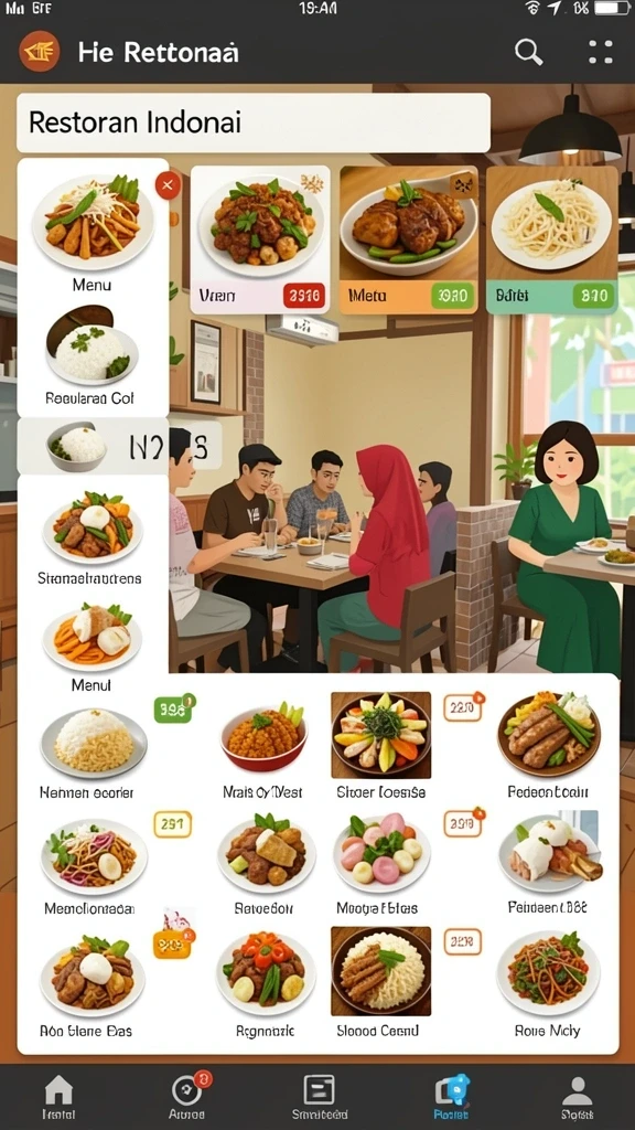 Level permainan yang penuh tantangan dan rintangan.