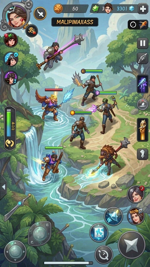 Karakter game yang beragam dengan desain unik.
