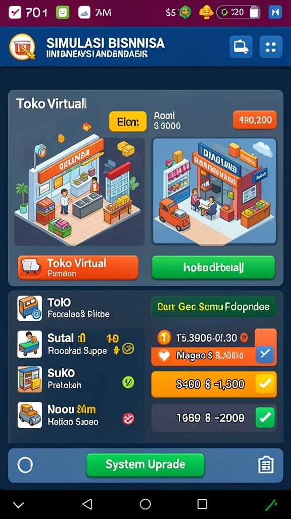 Tangkapan layar menunjukkan level pertama dengan grafik yang cerah.
