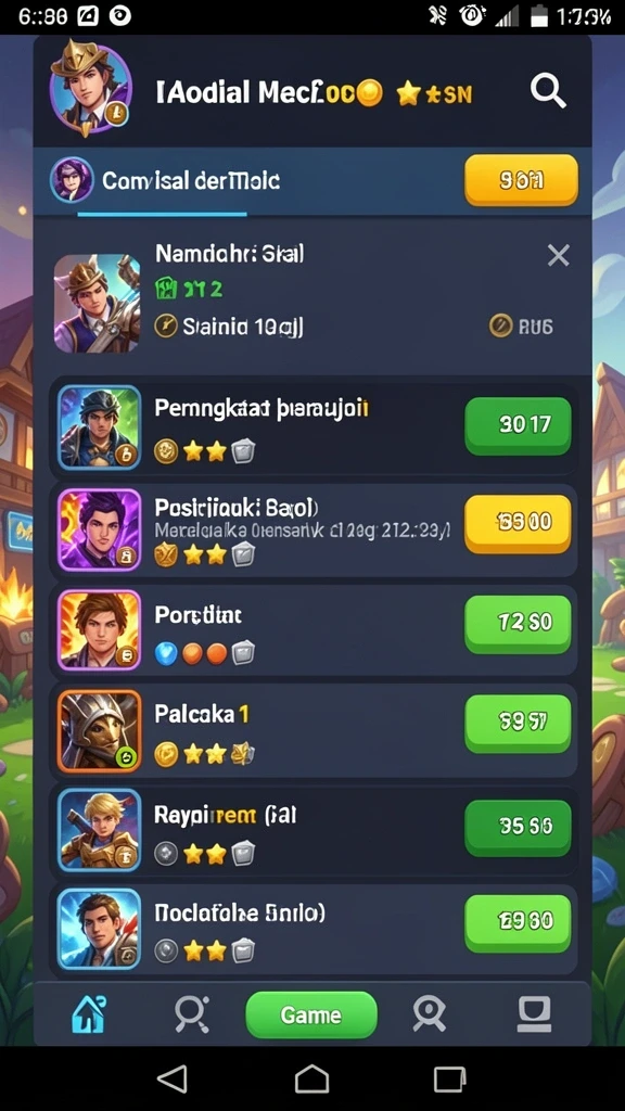 Mode turnamen harian yang seru.