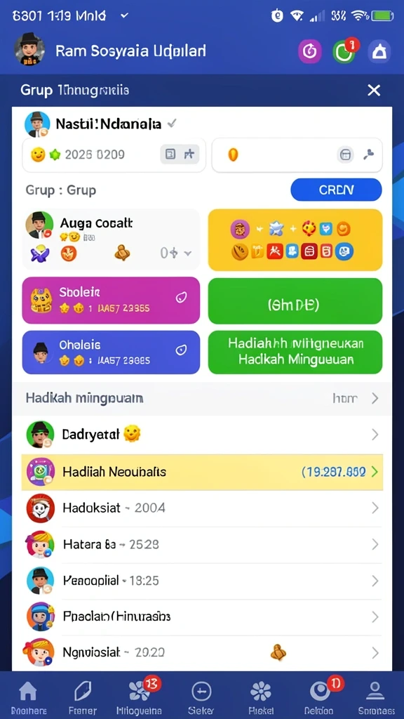 Sistem hadiah yang menarik di dalam game.