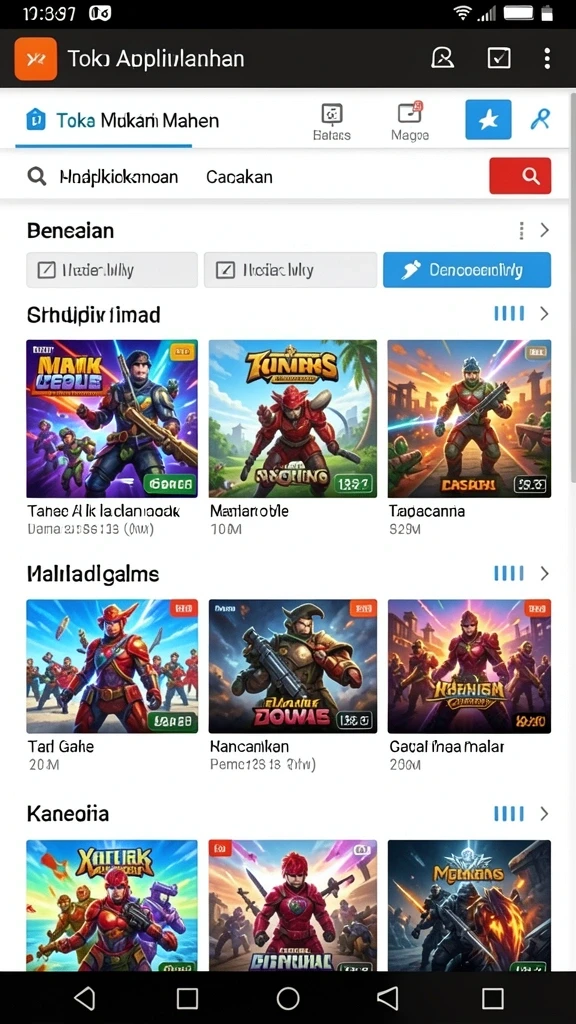 Tampilan antarmuka FIATOGEL yang menarik dan intuitif.