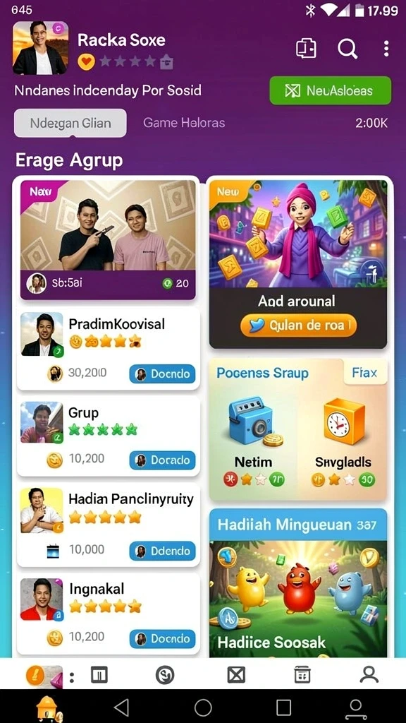 Level seru dengan tantangan yang menguji skill pemain.