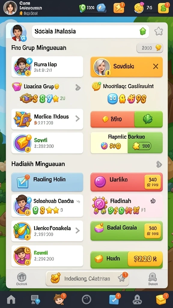 Menu utama yang sederhana dan mudah dinavigasi.