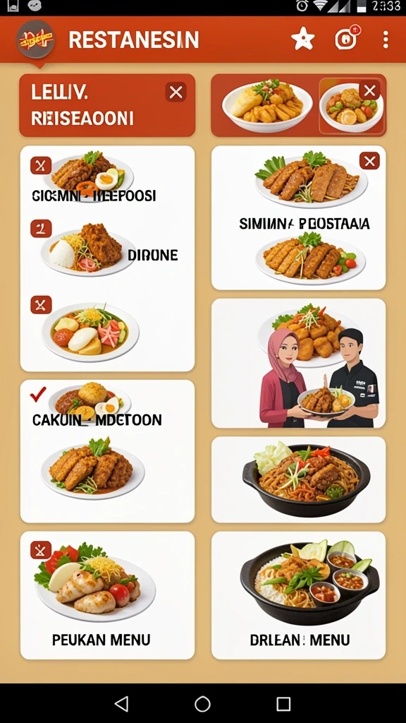 Tampilan antarmuka pengguna yang menarik dan intuitif.