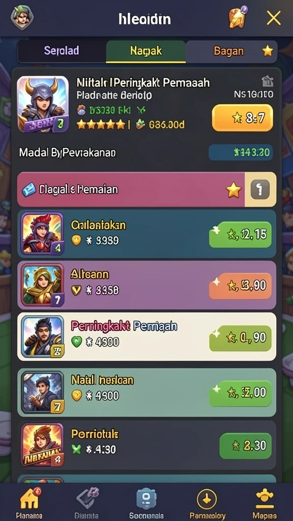 Karakter unik dengan cerita yang menarik.