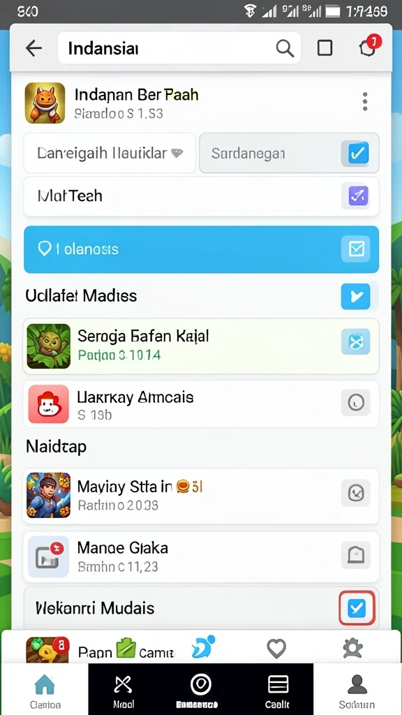 Level-level dalam permainan yang bervariasi dan menantang.