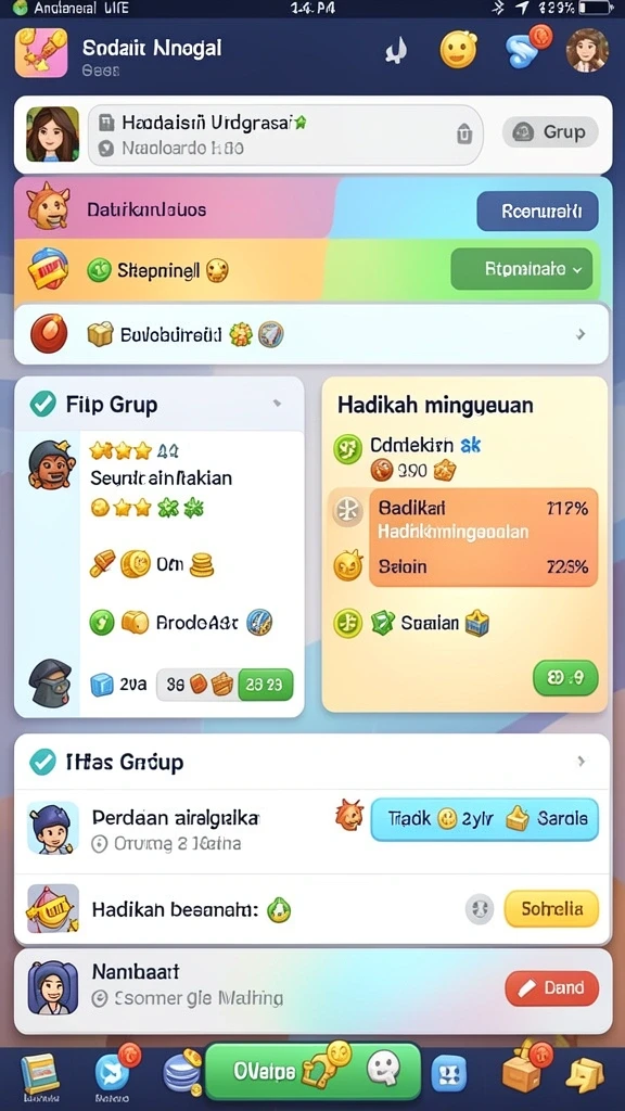 Fitur permainan yang beragam dan menantang.