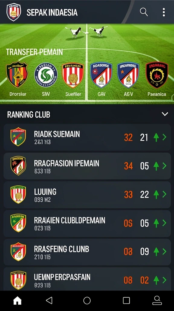 Menu pertempuran yang interaktif dan mudah diakses.