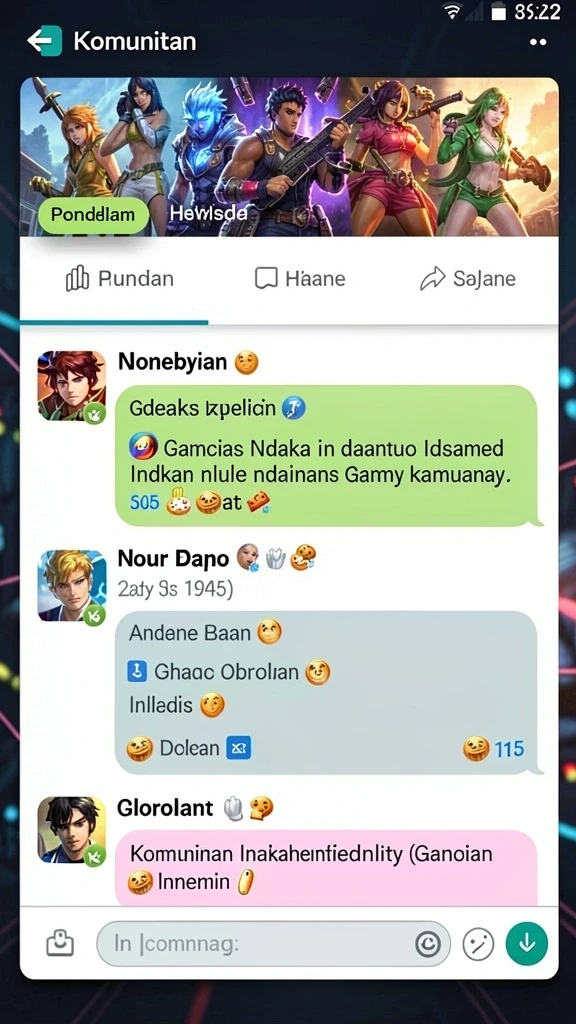 Profil pengguna yang menampilkan statistik permainan secara lengkap.