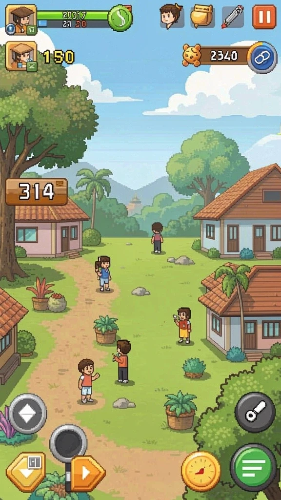 Mode multiplayer yang memungkinkan bermain dengan teman.