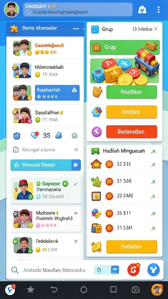 Berbagai pilihan permainan seru untuk dijelajahi.