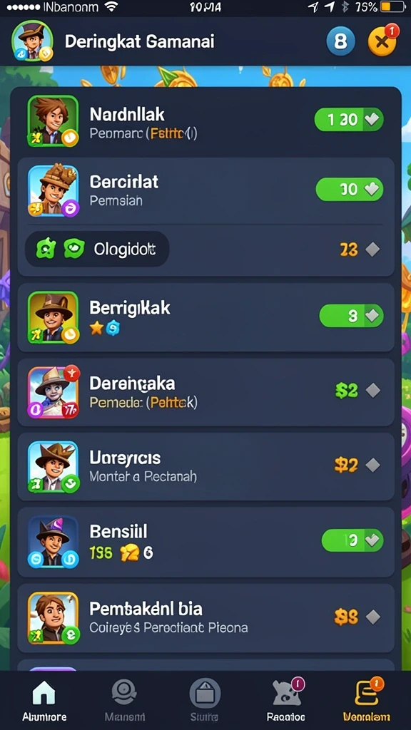 Bergabunglah dengan karakter-karakter dalam petualangan seru.