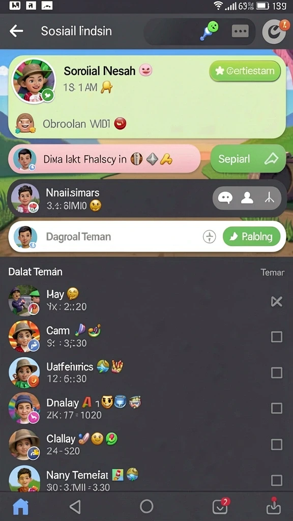 Komunitas aktif yang selalu siap membantu pemain baru.