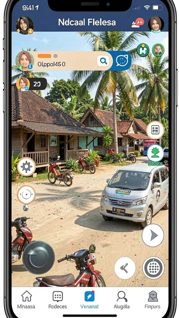 Interaksi seru dalam mode multiplayer dengan teman.