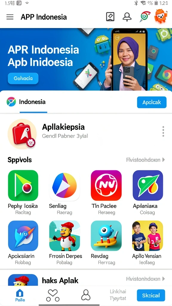 Tampilan awal yang menarik dan mudah dinavigasi.