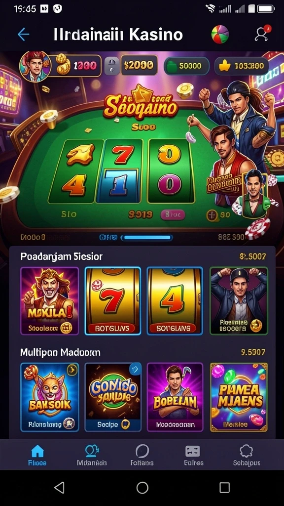 Mode permainan menantang dan seru.