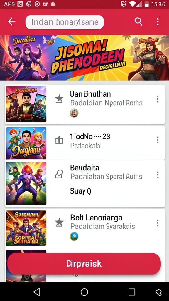 Grafis permainan yang menarik dan cerah.