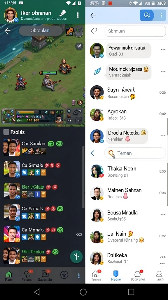 Tampilan awal aplikasi yang menarik dan mudah diakses.