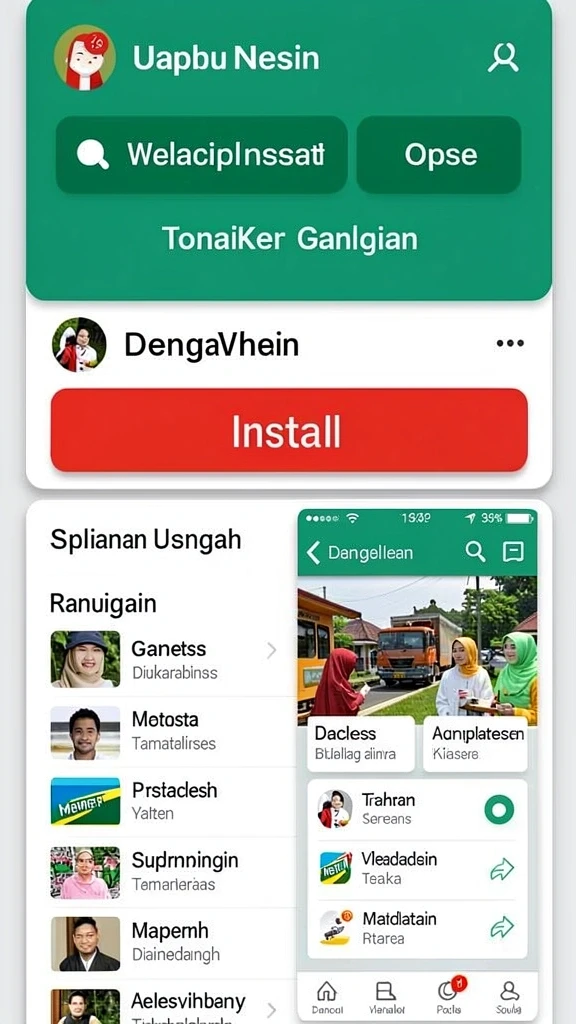 Tampilan antarmuka utama WIRANAGA yang intuitif.